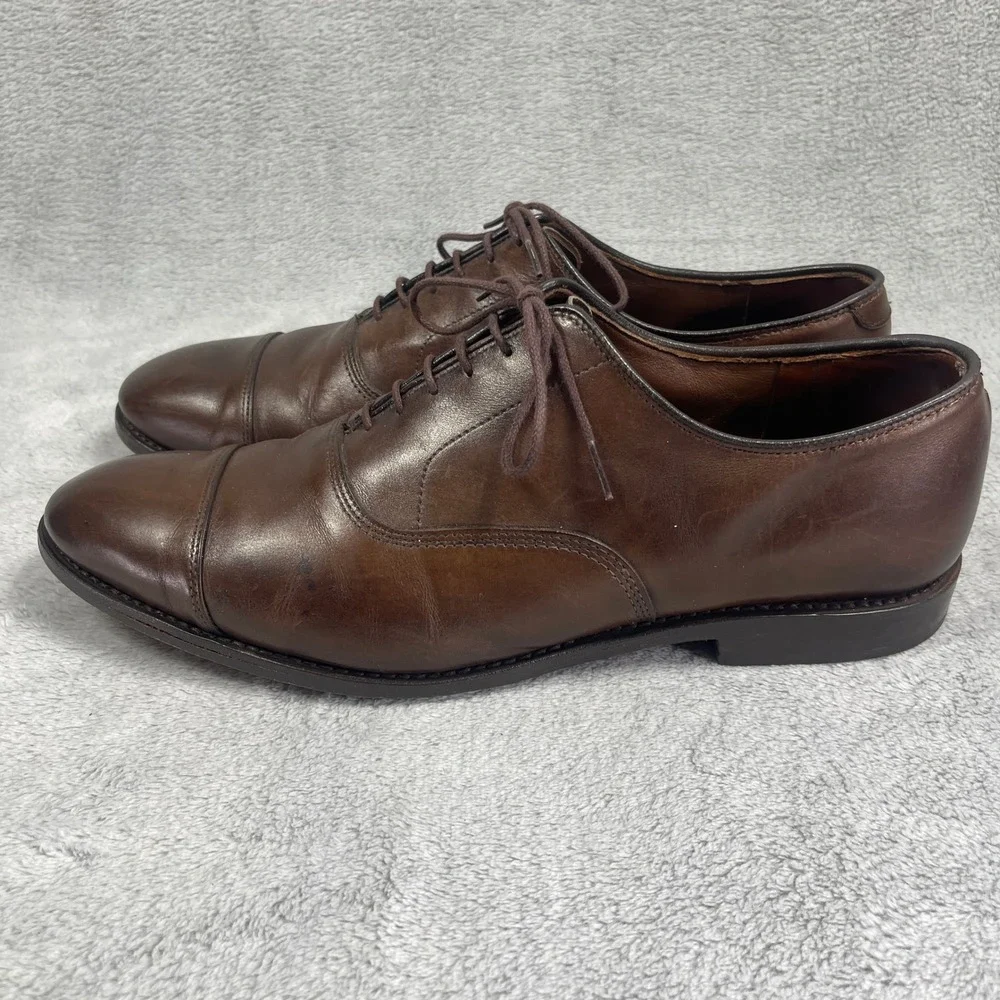 Allen Edmonds Dress Shoes Mens 11.5 Brown Park Avenue Oxford Cap Toe Leather